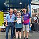 40. levoBank Stadtlauf in Lebach, Gruppenfoto in Siegerpose